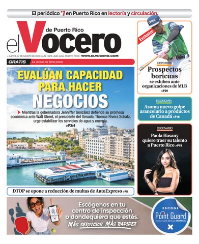 EL VOCERO | Edición jueves, 27 de agosto de 2026
