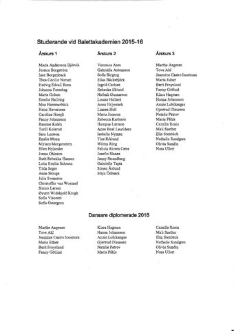 Balettakademiens arkiv 2015-2016