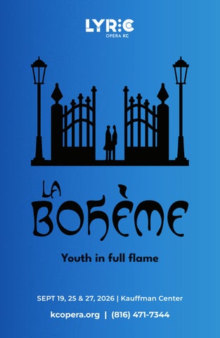 La Bohéme, Lyric Opera of Kansas City 2026-2027 Season