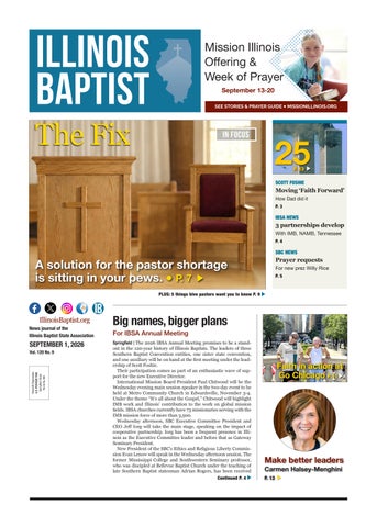 September 1, 2026 Illinois Baptist Newspaper