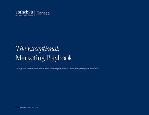 The Exceptional: Marketing Playbook