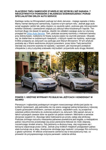 Dlaczego twój samochód starzeje się szybciej niż sąsiada? 7 nieoczywistych powodów