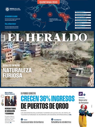 El Heraldo Quintana Roo del 27 de agosto del 2026