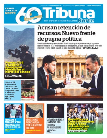 EDICIÓN TRIBUNA NORTE 280826