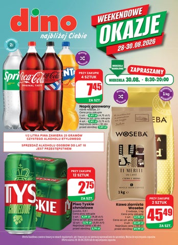 Dino gazetka od 28.08 do 30.08.2026