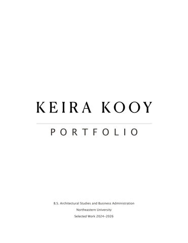 Portfolio - Keira Kooy