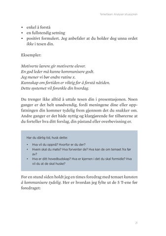 Formidling som funker, 2. utgave: Din 指南 til gode presentasjoner 第 21 页