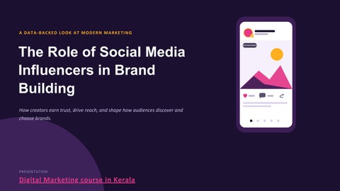 "The Role of Social Media Influencers in Brand Building: A Data-Backed Look at Modern Marketing"