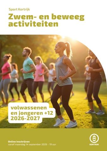 Zwem-en beweegactiviteiten jongeren +12jr en volwassenen