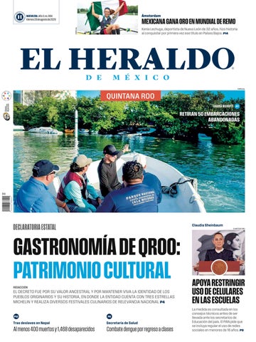 El Heraldo Quintana Roo. Edición impresa del 28 de agosto de 2026