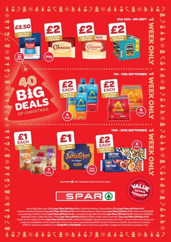 The deals at SPAR