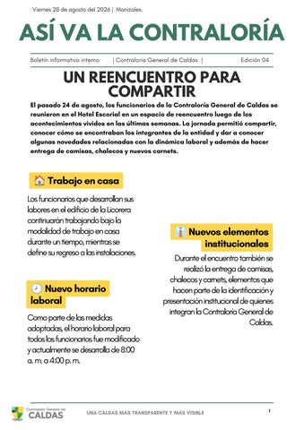 Boletín Informativo Interno #4