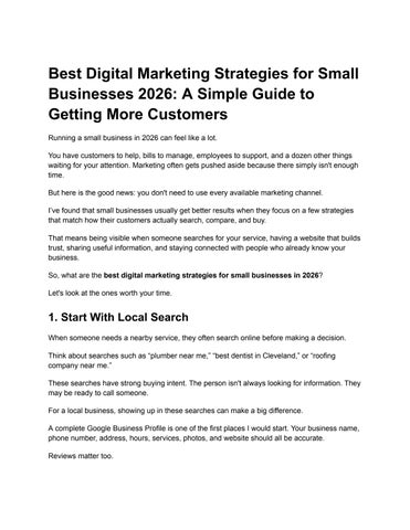 Best Digital Marketing Strategies for Small Businesses 2026_ A Simple Guide to Getting More Customer