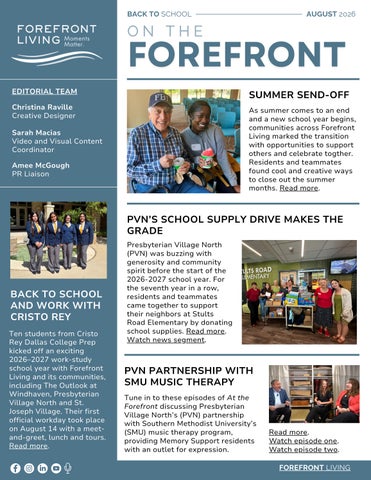 On the Forefront | August 2026