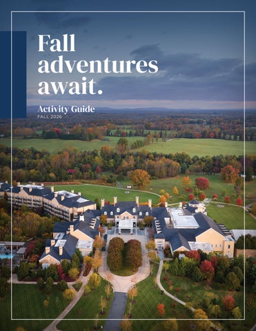 2026 Salamander Middleburg Fall Activity Guide