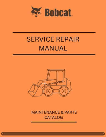 Bobcat Compact Excavator E32 Service Manual 