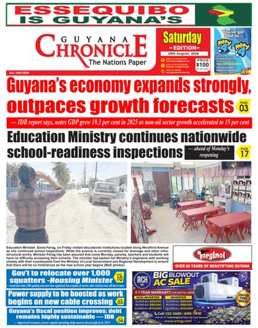 Guyana Chronicle E-Paper 29-08-2026