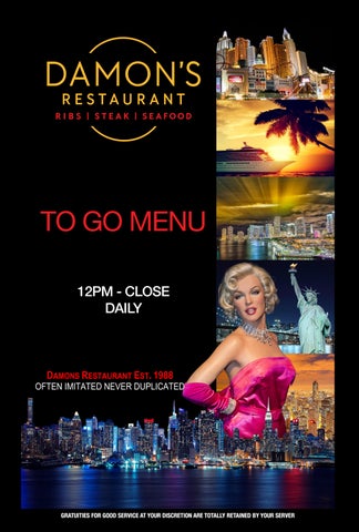 Damons - Takeaway Menu