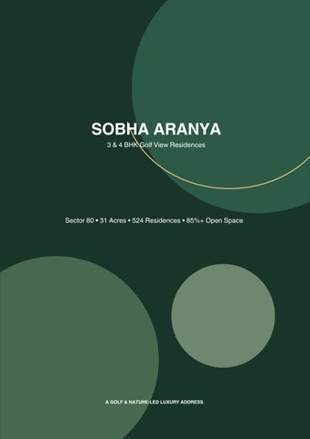 Sobha Aranya at Karma Lakelands Project Brochure Gurgaon