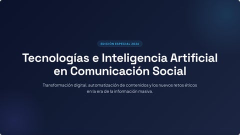 Innovación y Tecnologías en Comunicación Social