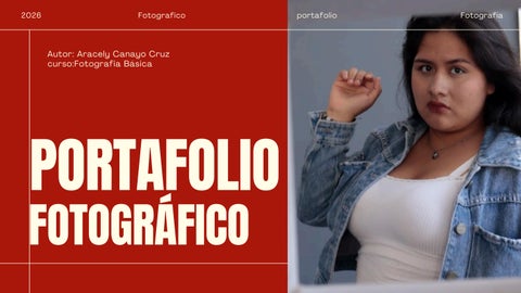 portafolio fotográfico - Ara Canayo Cruz
