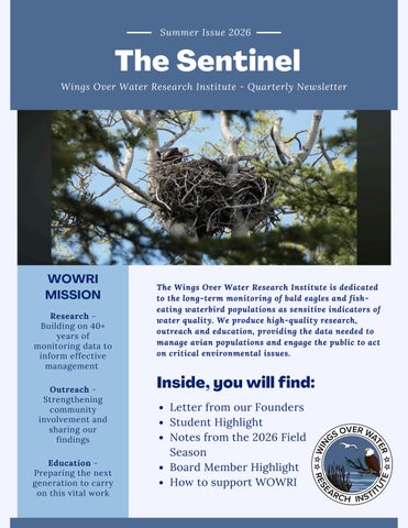 WOWRI Summer 2026 Newsletter