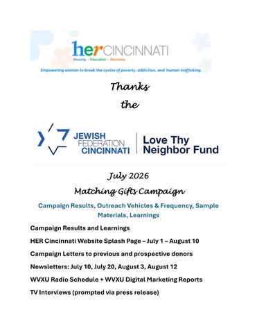 Love Thy Neighbor Final Report