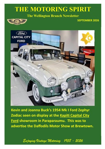 VCC Wellington Motoring Spirit Sept 2026 