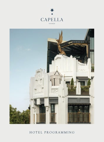 [CAPELLA HANOI] Hotel Programme Brochure