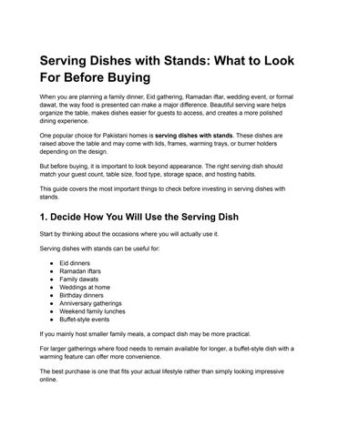 Serving Dishes with Stands_ What to Look For Before Buying