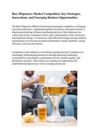 Beer Dispensers Market Competition