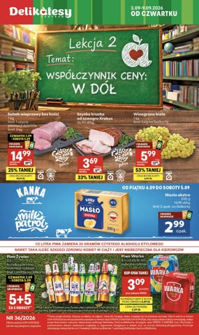Delikatesy Centrum gazetka od 3.09 do 9.09.2026