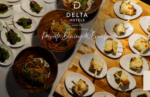 Delta Nashville Airport Private Dining and Events Menus
