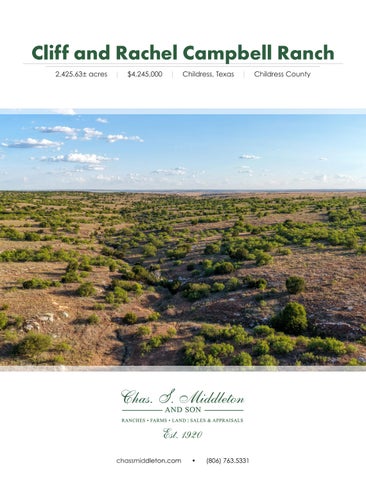Cliff and Rachel Campbell Ranch  |  Childress County, Texas