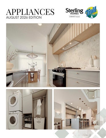 Sterling Homes - Appliance Look Book - August 2026