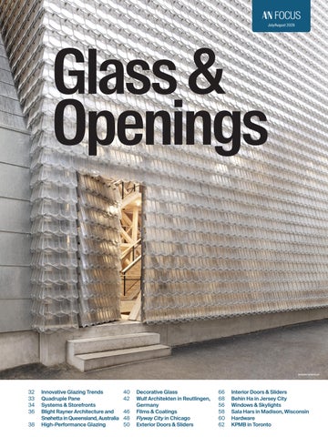 July/August 2026 Focus Section: Glass & Openings