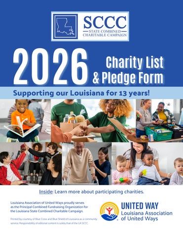 2026 LA SCCC Charity List with Pledge Form