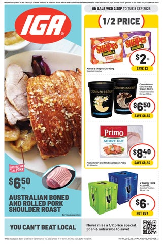 NSW – Supa IGA Catalogue (Summer Hill) 2.9.26