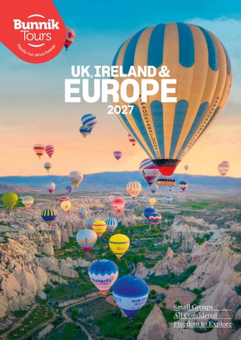 Bunnik Tours Europe, UK & Ireland 2027 Brochure