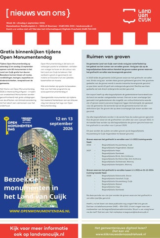 gemeente land van cuijk week 36 2026