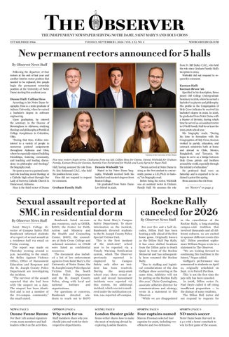 Print Edition for The Observer for Tuesday, September 1, 2026