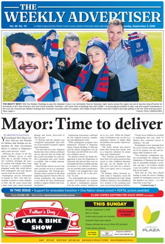 The Weekly Advertiser – Wednesday, September 2, 2026