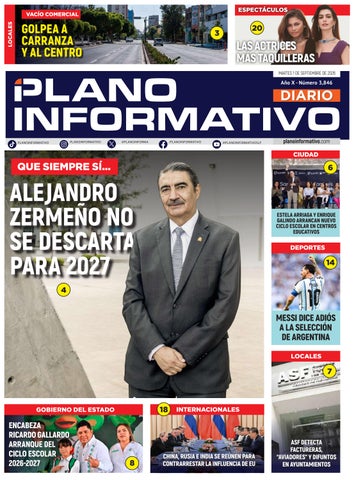 Plano Informativo Impreso, Año 11, No. 3846