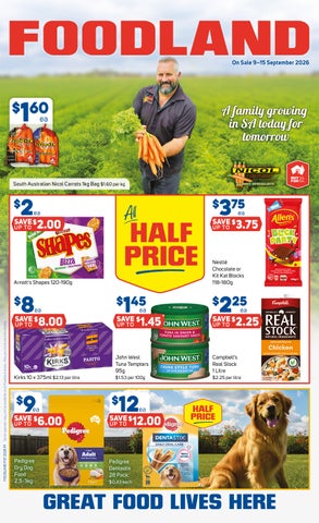 Foodland Catalogue Week 37 2026 - Foodland SA catalogue for Offer valid Wed 9 Sep 2026 - Tue 15 Sep 2026