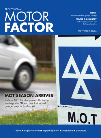 Professional Motor Factor September 2026
