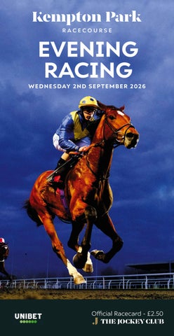 Kempton Park Racecard - Wednesday 2nd September