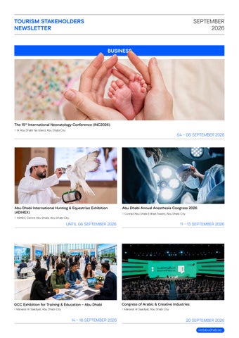 Tourism Stakeholders Newsletter - September 2026