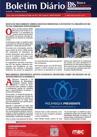 BOLETIM BANCA & SEGUROS 01.09.2026