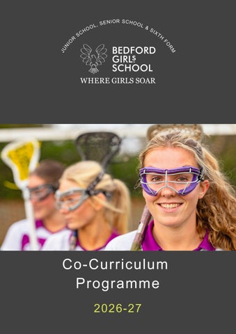 BGS Co-curricular booklet 2026-27