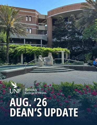 UNF Brooks College of Health – August 2026 Dean's Update